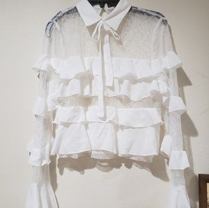 Sheer layered blouse